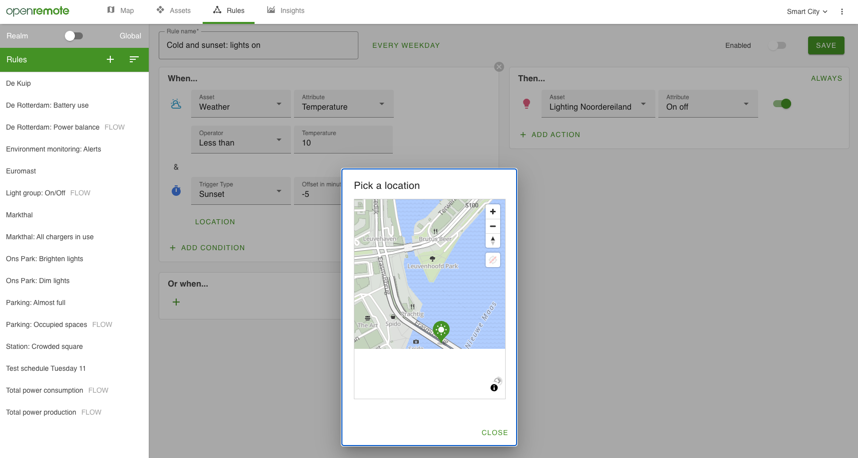 Manager Rules Editor